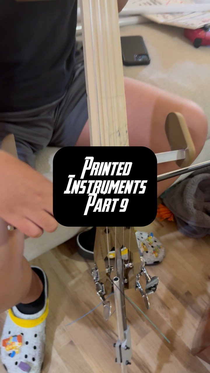 Electric Lightning Cello 3D Printed Cello