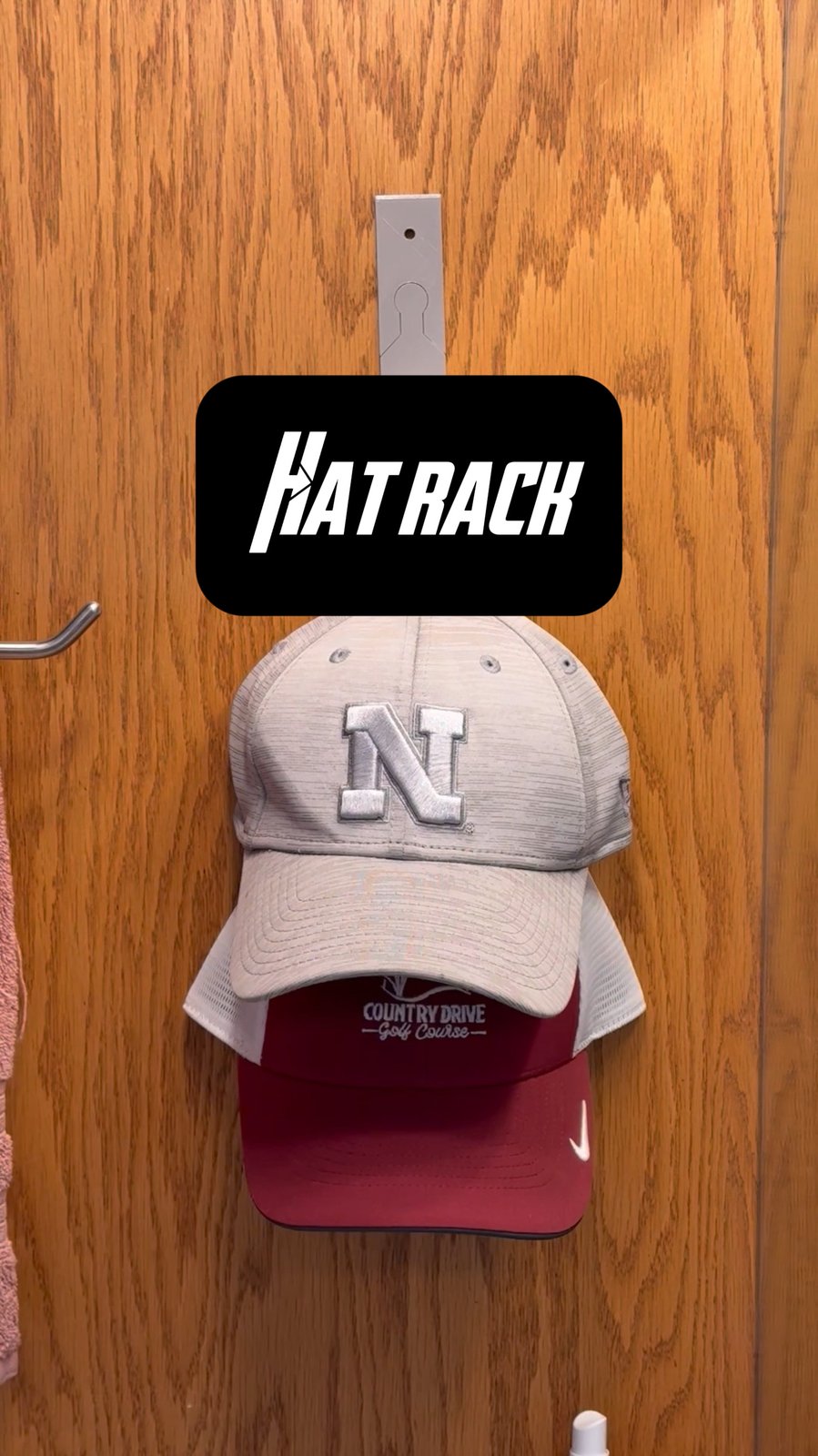 Hat Rack - Modular Hat Rack/Hanger w/ Nail to Wall