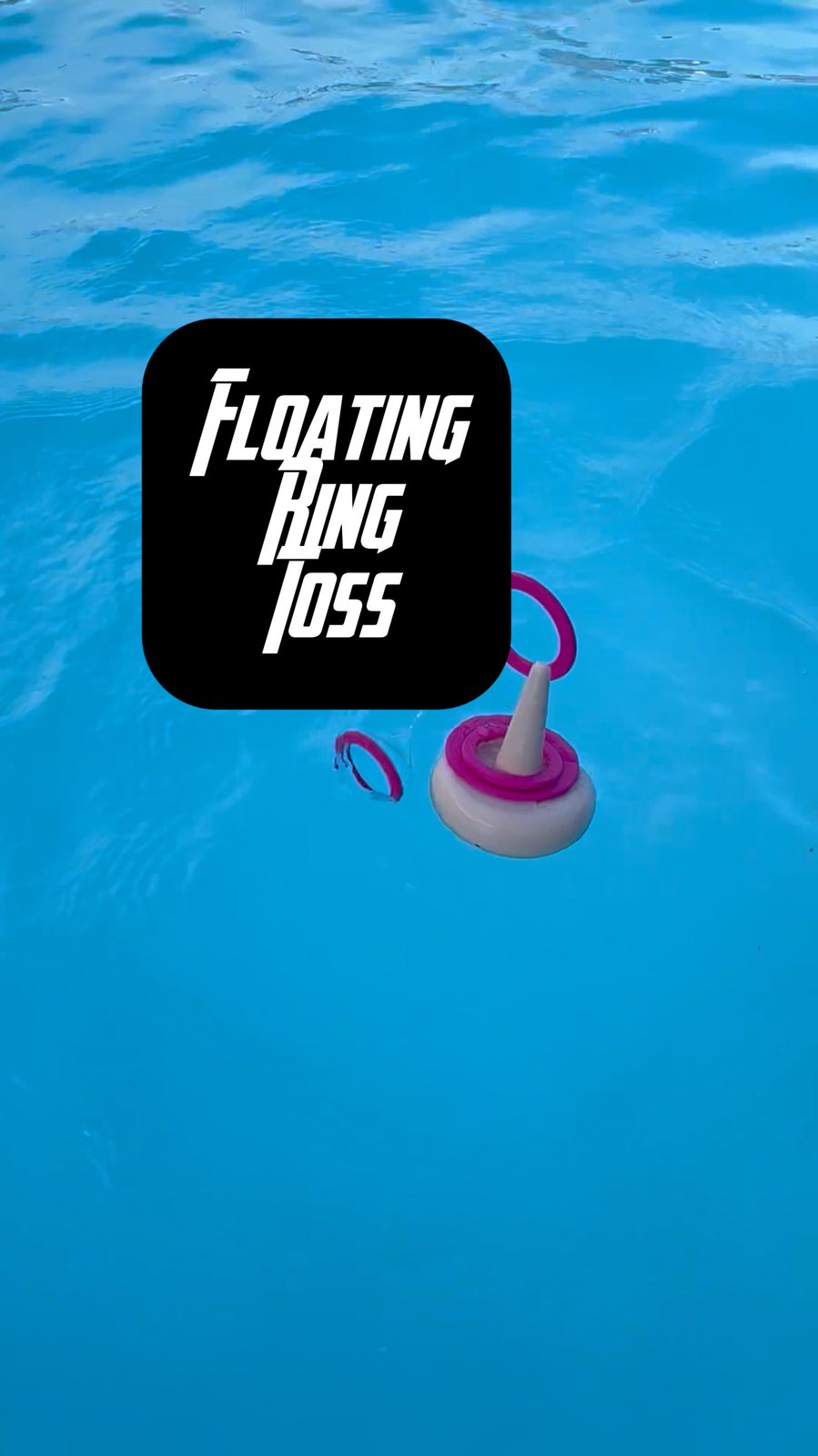 Pool Ring-Toss Game — Send the Ring onto the Base
