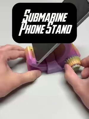 Herringbone Gear Phone Stand Pork3D